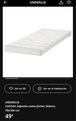 Cama infantil KRITTER 70x160 cm