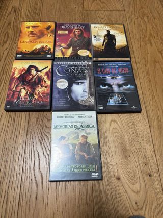 Lote 7 Películas DVD Acción y Aventura