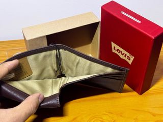Cartera LEVIS Piel Marrón Hombre Nueva