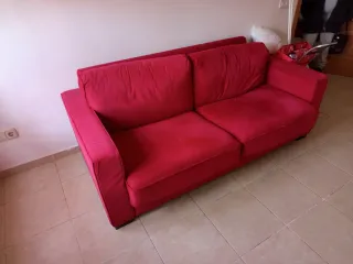 Sofá Cama Rojo Tela