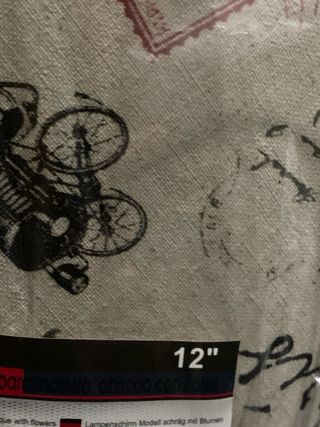 Tulipa lámpara tela París Eiffel