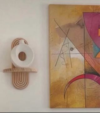 Scaffale da parete in legno nuovo