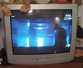 Televisor Philips 28 Gris y Beige