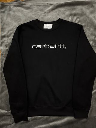 Sudadera Carhartt Negra Cuello Redondo