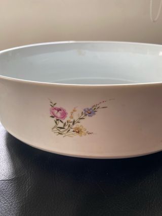 Travessa oval Excel Porcelanas com motivo floral