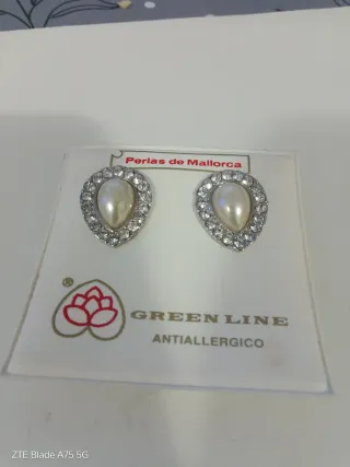 Orecchini Perle di Mallorca Green Line
