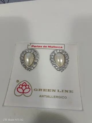 Orecchini Perle di Mallorca Green Line