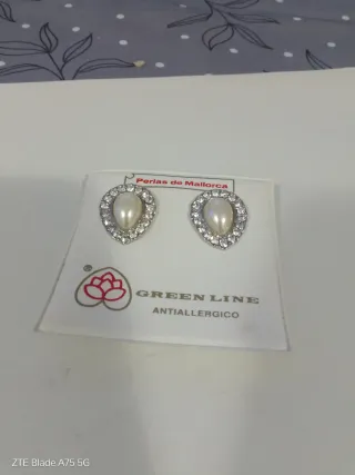 Orecchini Perle di Mallorca Green Line