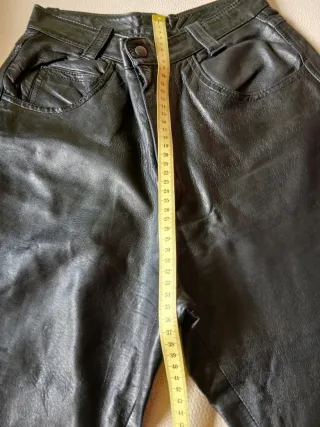 Pantalón Cuero Vintage Talle Alto