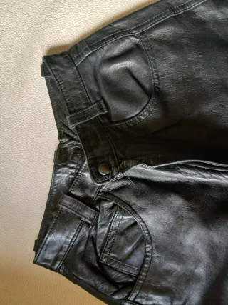 Pantalón Cuero Vintage Talle Alto