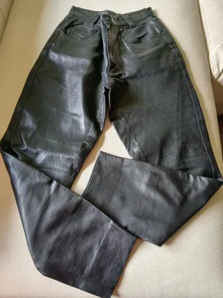 Pantalón Cuero Vintage Talle Alto