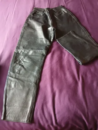 Pantalón Cuero Vintage Talle Alto