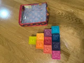 Lote Juguetes Bebé: Tren, Coche, Bloques