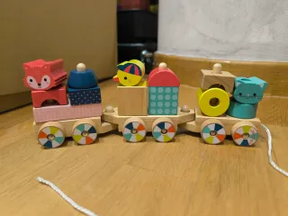 Lote Juguetes Bebé: Tren, Coche, Bloques
