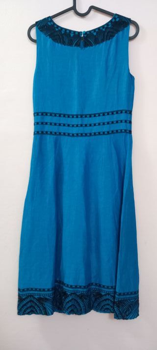 Vestido Monsoon Azul Turquesa