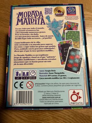 La Morada Maldita. Juego de mesa.