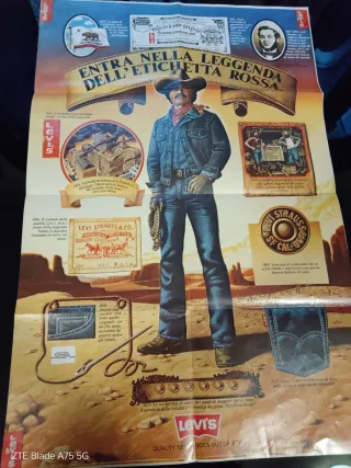 Poster Anniversario Levi's Etichetta Rossa