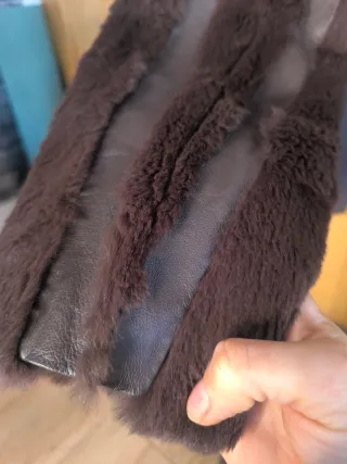 Chaqueta vintage piel marrón