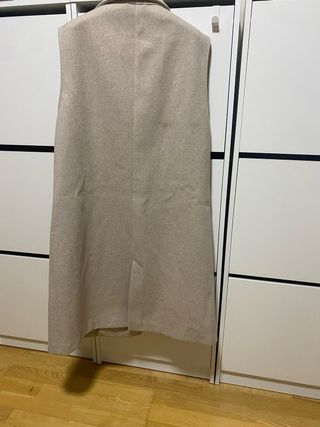 Chaleco Zara largo de paño