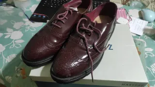 Zapatos Oxford Charol Granate Marypaz Talla 41