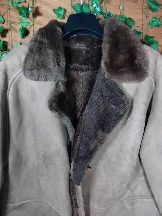 Montone Sheraling con Pelliccia beige/Marrone donn