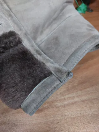 Montone Sheraling con Pelliccia beige/Marrone donn