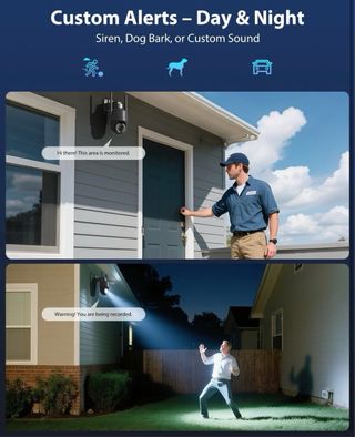 Ctronics Cámara Vigilancia Exterior 4K Zoom NUEVO