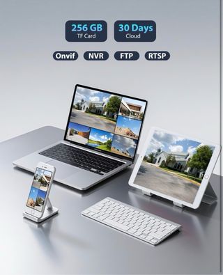 Ctronics Cámara Vigilancia Exterior 4K Zoom NUEVO