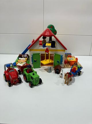 Granja Playmobil 123 + 2 tractores