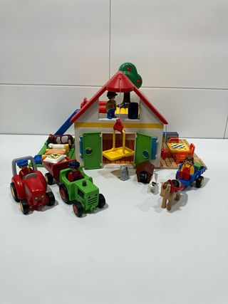 Granja Playmobil 123 + 2 tractores