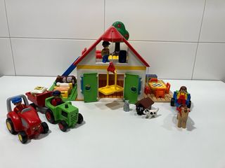 Granja Playmobil 123 + 2 tractores