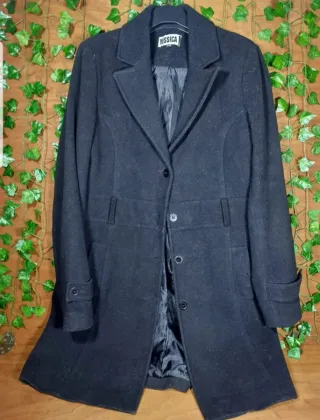 Cappotto Donna di lana Nero Lungo Yessica