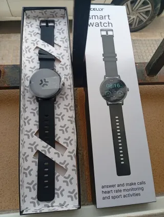 Reloj inteligente Celly hombre negro