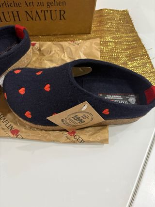 Haflinger Pantofole Ortopediche Cuore Rosso Tg 35