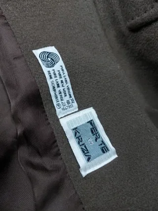 Cappotto Krizia Lana Vergine Donna Marrone