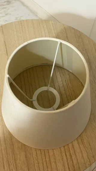 Pantallas de lámpara beige y blancas (2 unidades)