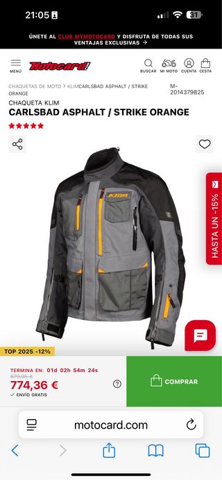 Chaqueta Moto Klim Carlsbad Gore-Tex