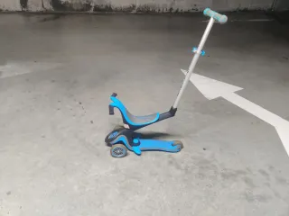 Patinete infantil 3 ruedas azul