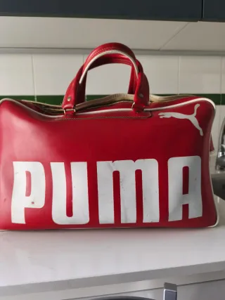 Bolsa Deporte Vintage Puma Roja