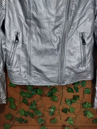 Giacca Chiodo Donna Silver