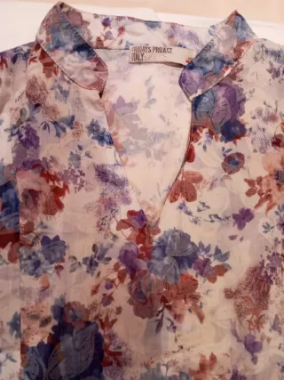 Vestido fino mujer algodón estampado