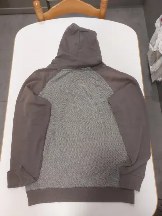 Jersey Koroshi & Co Gris y Marrón con capucha