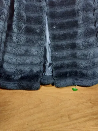 Cappotto in pelliccia nero da donna