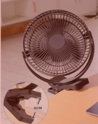 Ventilador portátil con pinza y USB