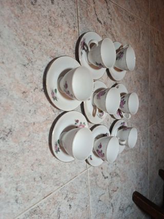 8 tazze porcellana vintage