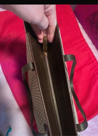 Bolso Tote Carolina Herrera Beige y marrón