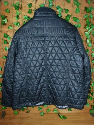 Giacca trapuntata nera Ellen Rose Donna