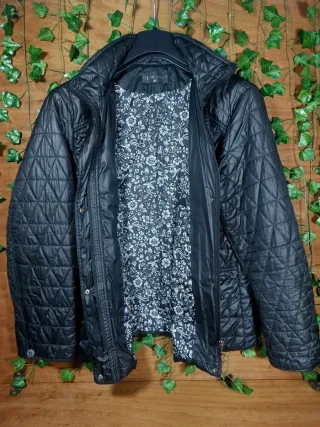 Giacca trapuntata nera Ellen Rose Donna