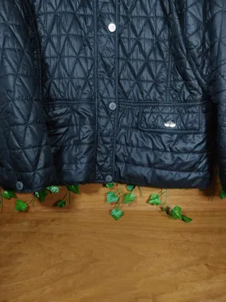 Giacca trapuntata nera Ellen Rose Donna