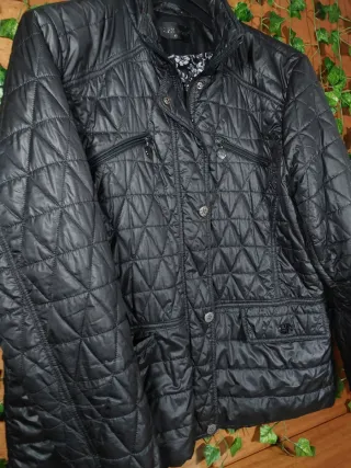 Giacca trapuntata nera Ellen Rose Donna